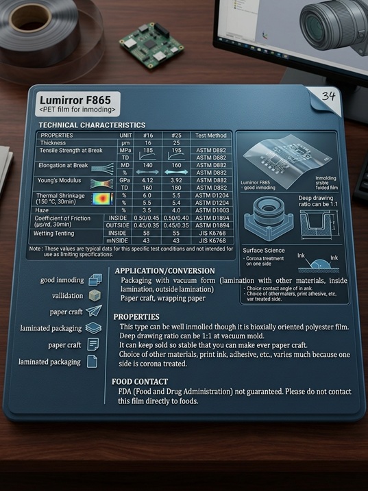 The Molding Revolution: How Lumirror F865 In-Mold PET Film Defies Limits lumirror f865