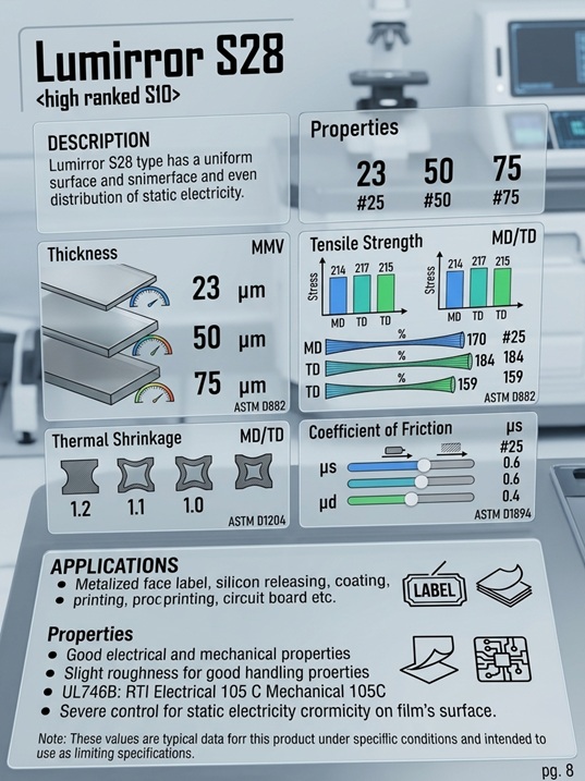 lumirror s28 pet film