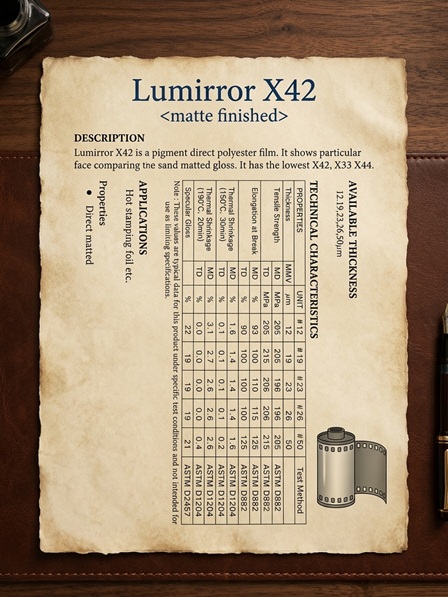 Beyond Gloss: Inside the Lumirror X42 Matte PET Film lumirror x42 matte pet film